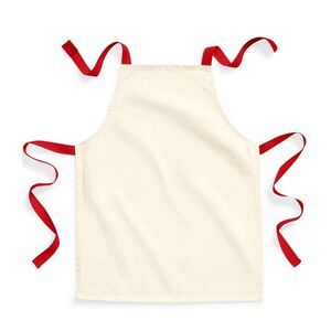 Westford Mill Childrens/Kids Crafting Full Apron / Natural/Classic Red